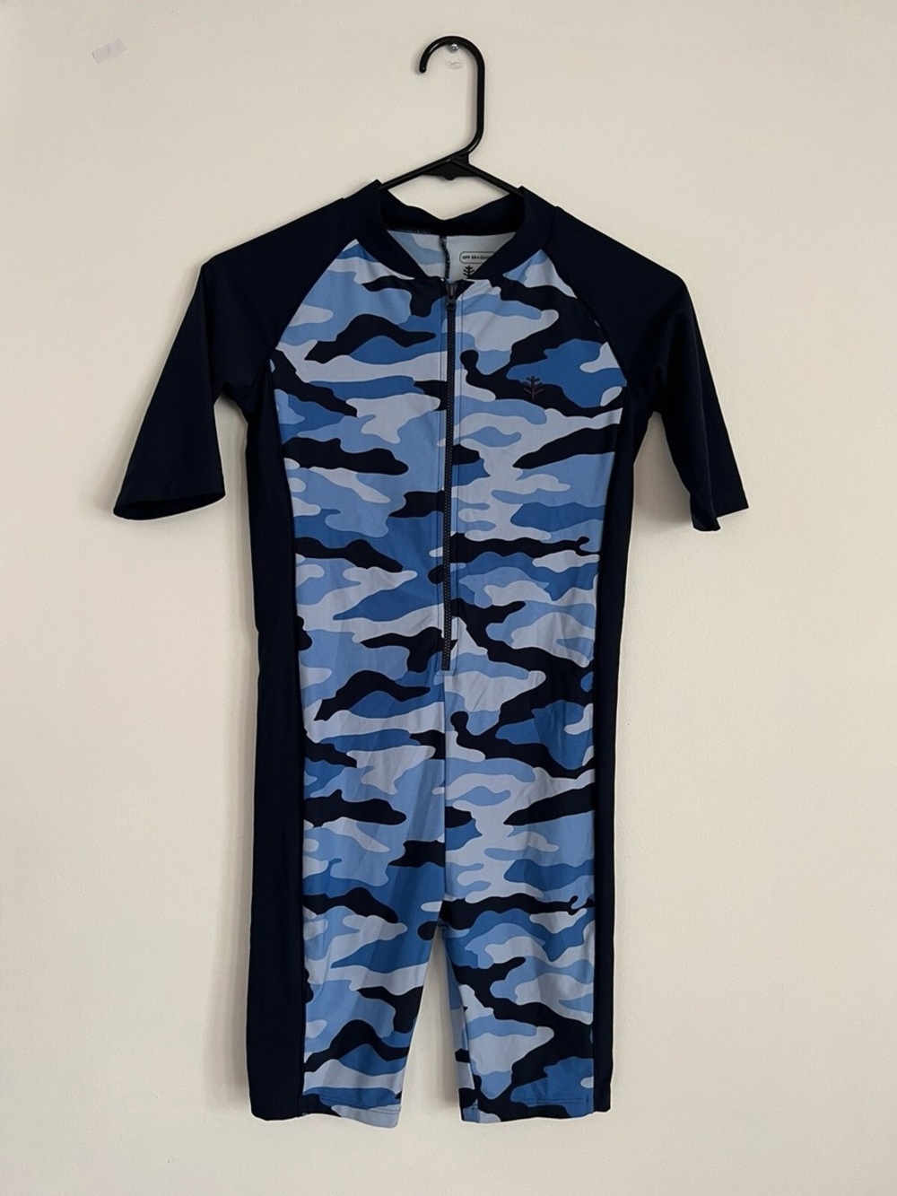 Coolibar Camo Kids Barracuda Neck-to-Knee Surf Suit Size Youth XS
